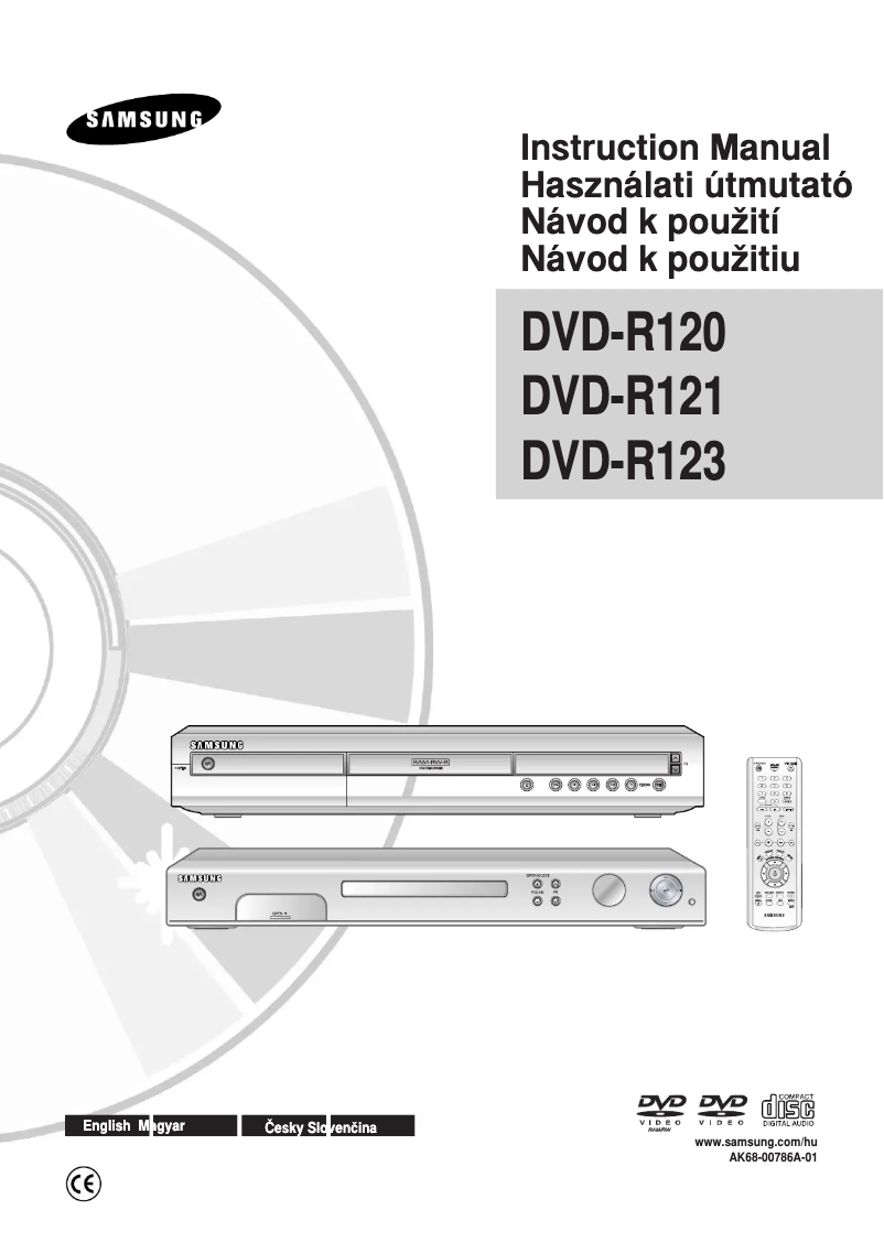 Page 1 of the manual User Manual Samsung DVD-R123