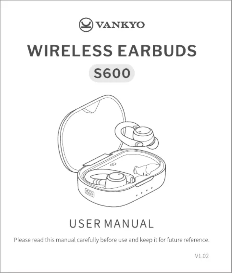 Page 1 of the manual User Manual Vankyo S600