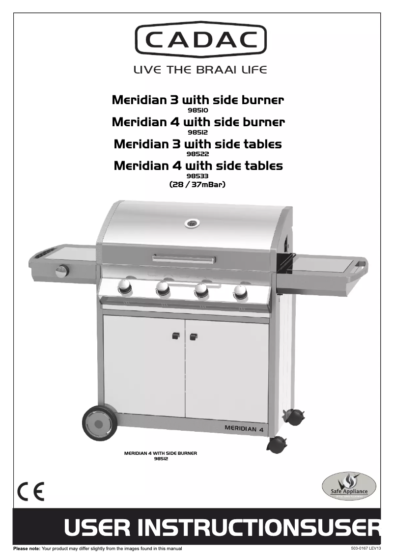 First page image of the manual for Meridian 3B