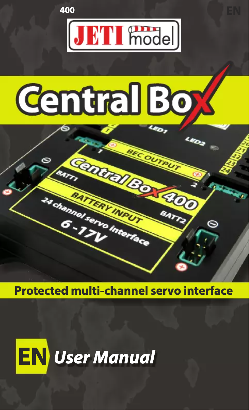 First page image of the manual for Central Box 400