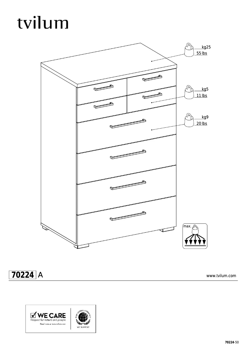 First page image of the manual for Front (78.6x49.8x120.5)
