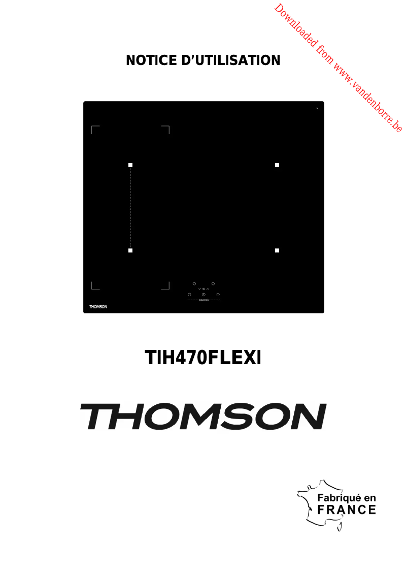 Page 1 of the manual User Manual Thomson TIH470FLEXI