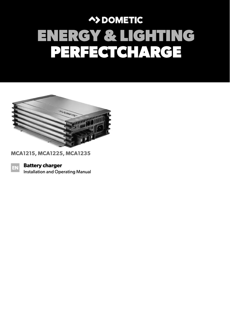 Image de la première page du manuel de l'appareil PerfectCharge MCA 1225