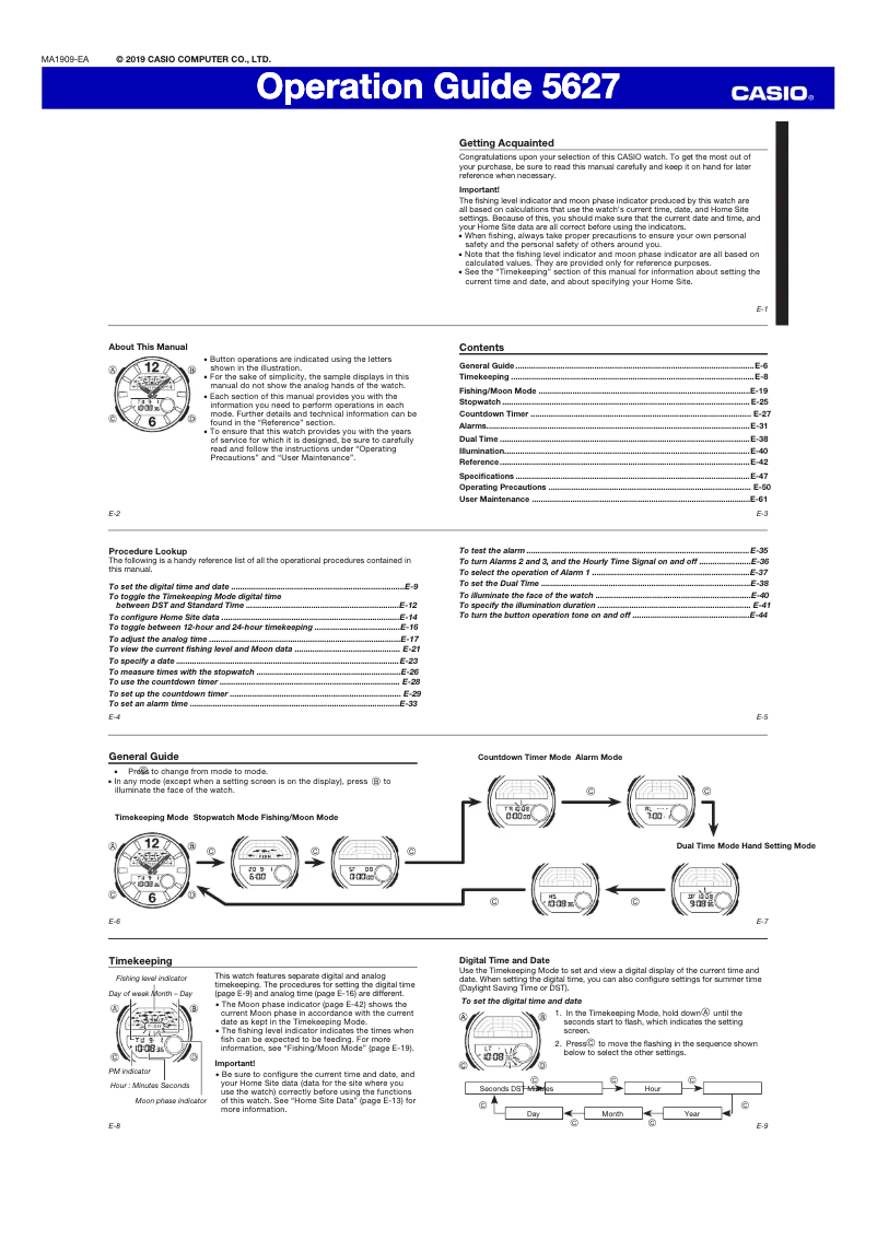 First page image of the manual for Collection WSC-1250H-1AVEF