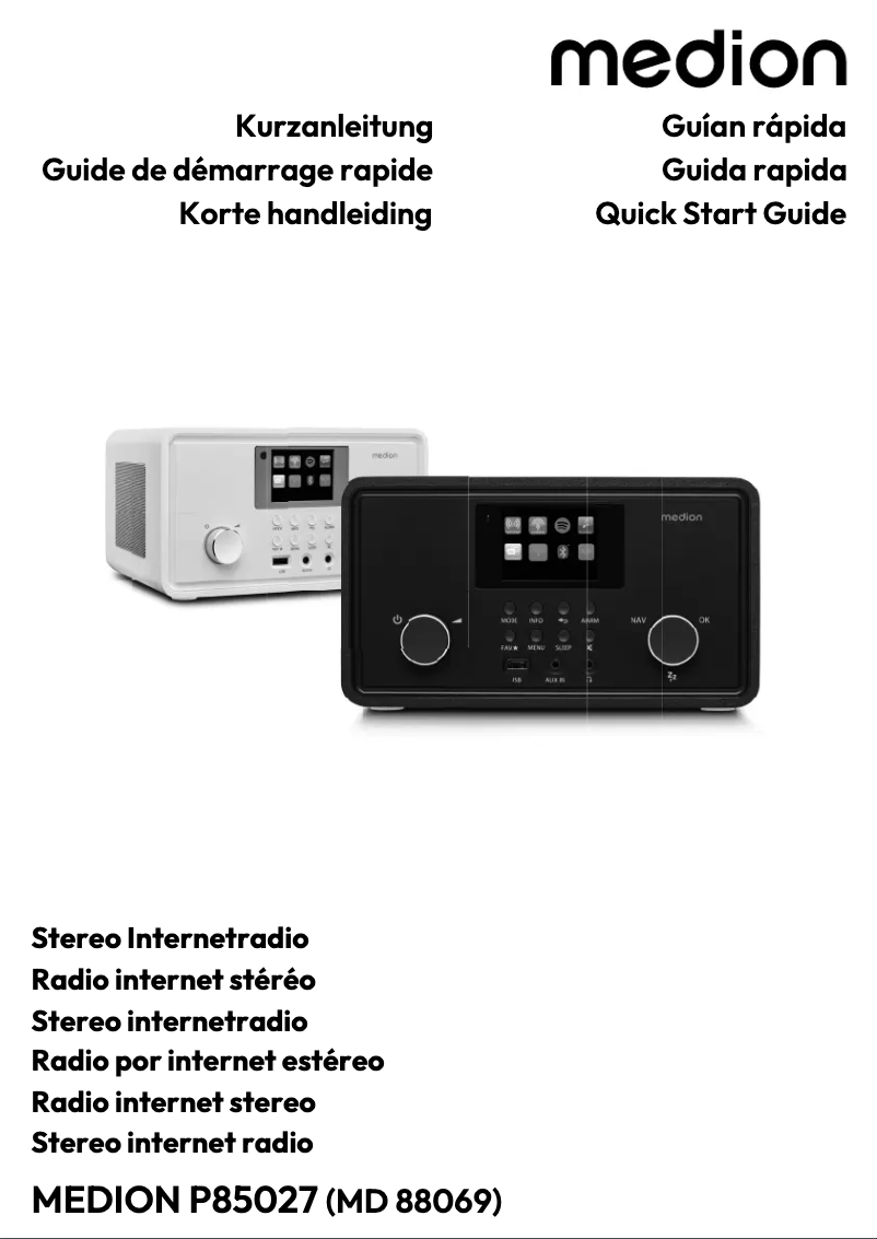 Image de la première page du manuel de l'appareil P85027