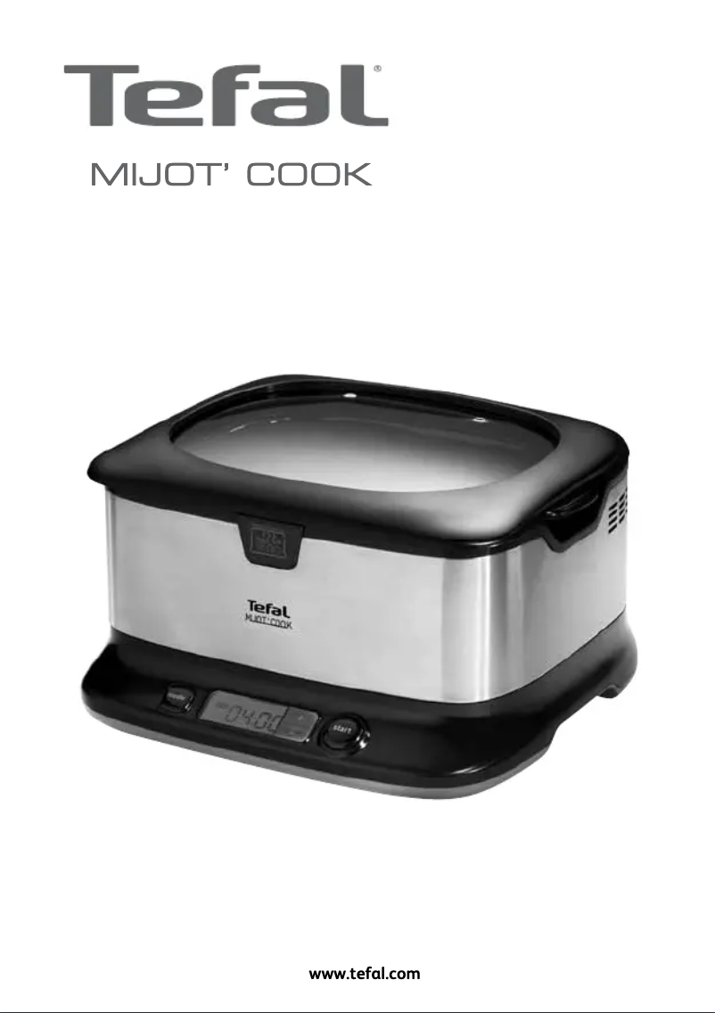 First page image of the manual for Mijot Cook SD5000
