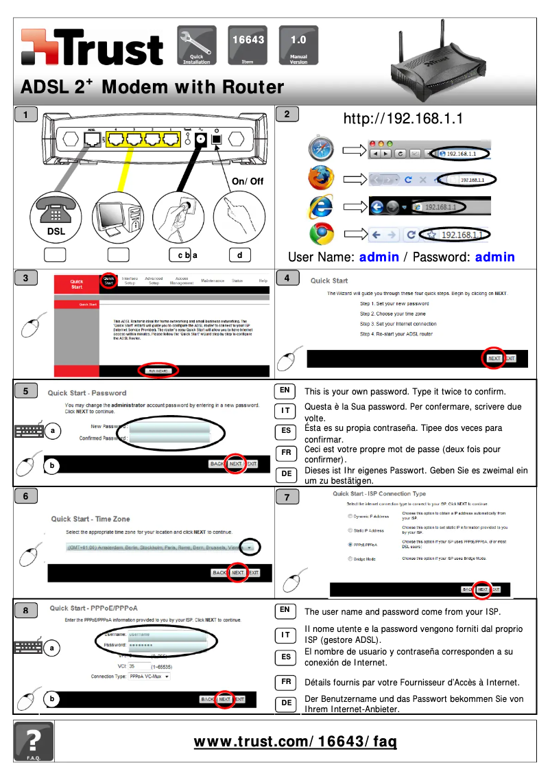 First page image of the manual for 16643