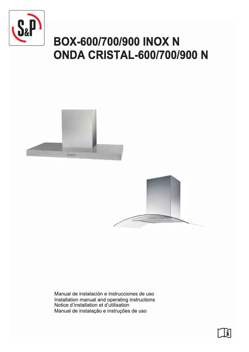 First page image of the manual for ONDA CRISTAL-900 N