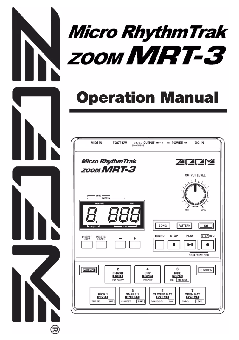 Page 1 of the manual User Manual Samson MRT-3B