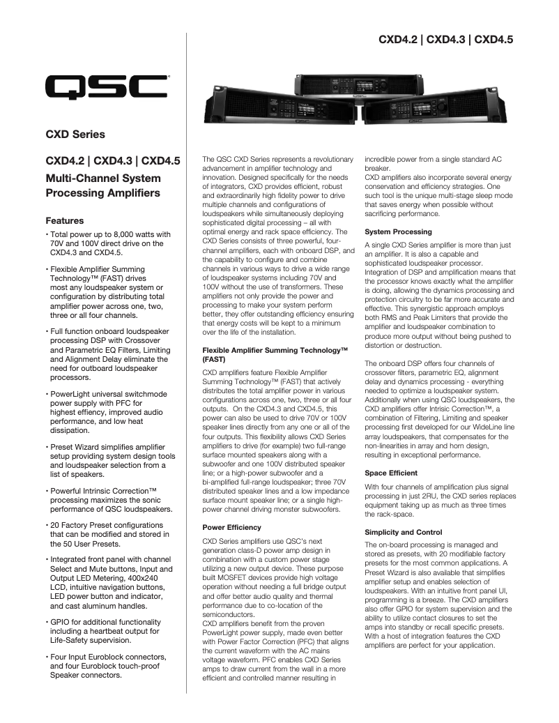 First page image of the manual for CXD4.3