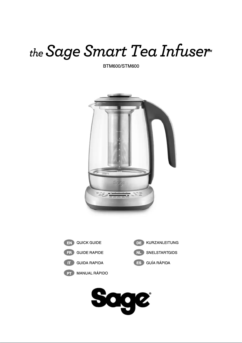 First page image of the manual for Smart Tea Infuser STM600