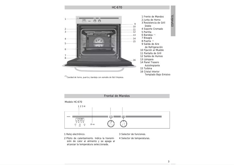 Page 1 of the manual User Manual Teka HC 670