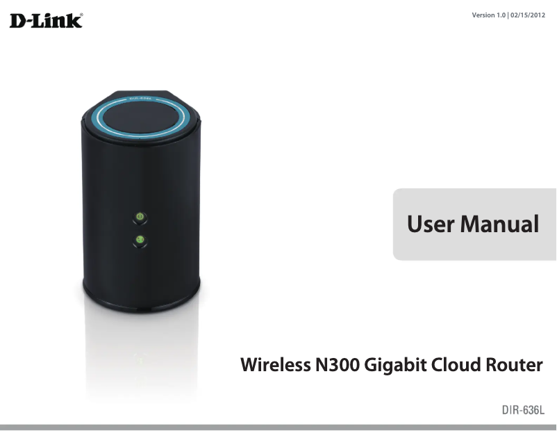 Page 1 of the manual User Manual D-Link DIR-636L