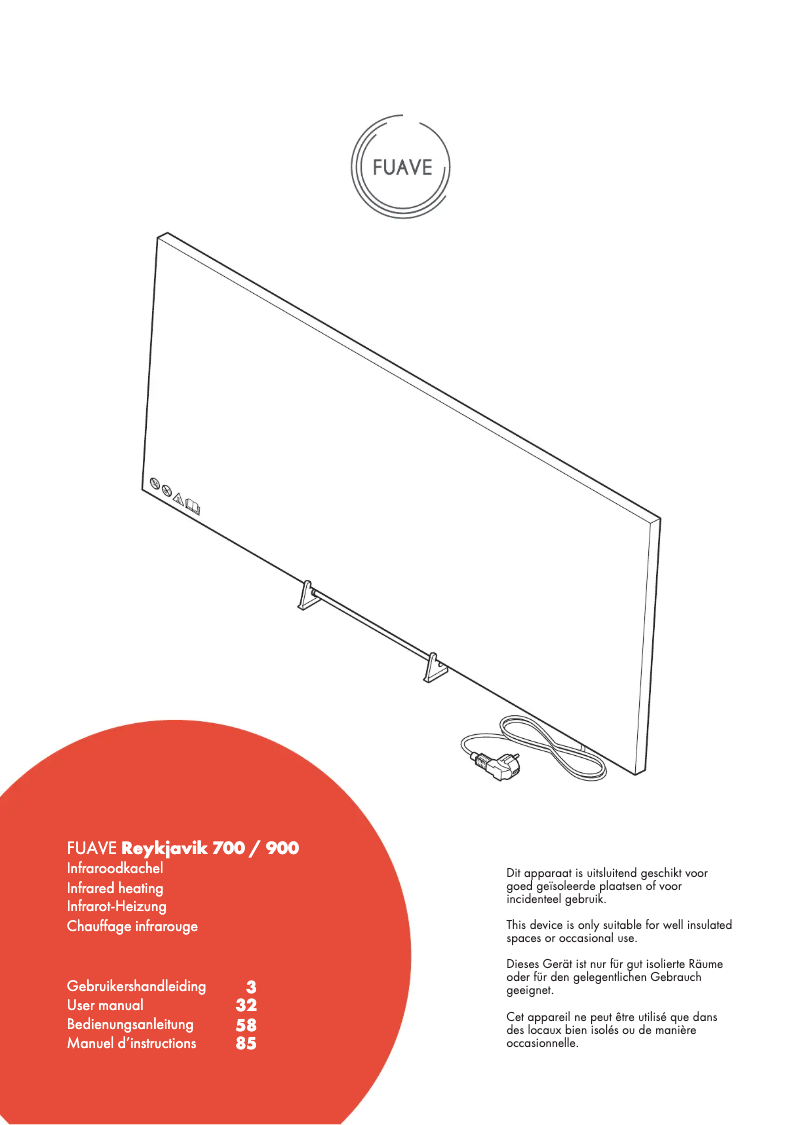 First page image of the manual for Reykjavik 900