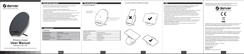 Page 1 of the manual User Manual Denver CPQ-10