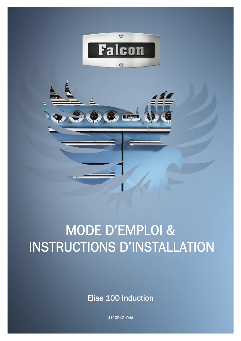 Page 1 of the manual User Manual Falcon Elise 100 Induction