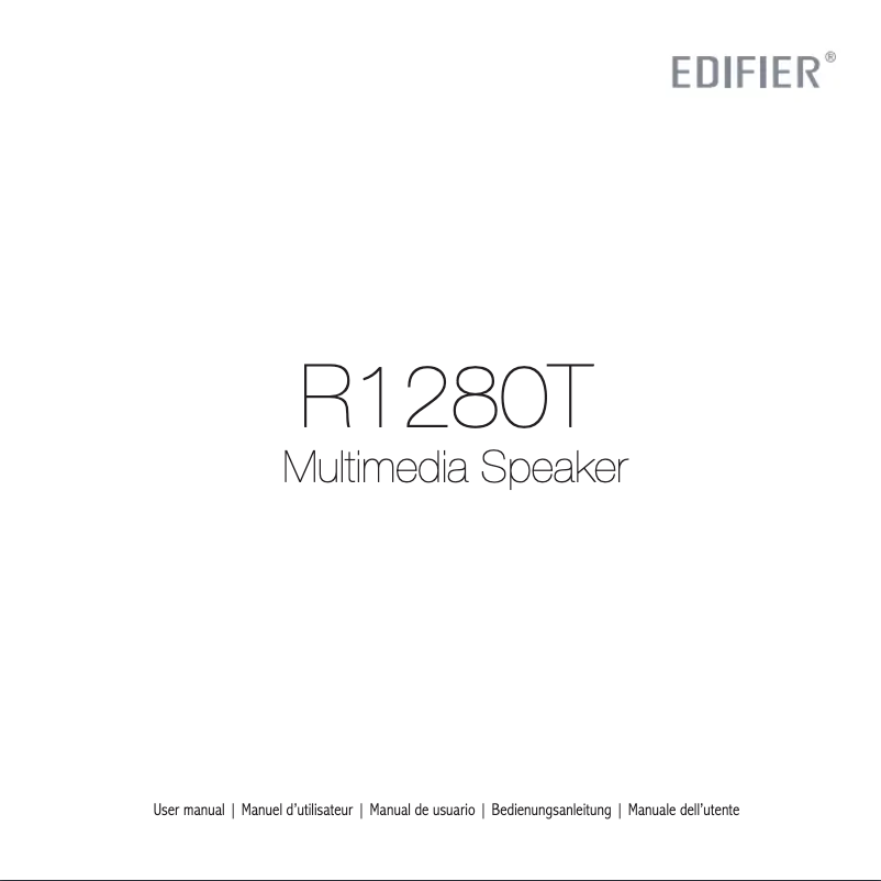 First page image of the manual for Studio R1280T