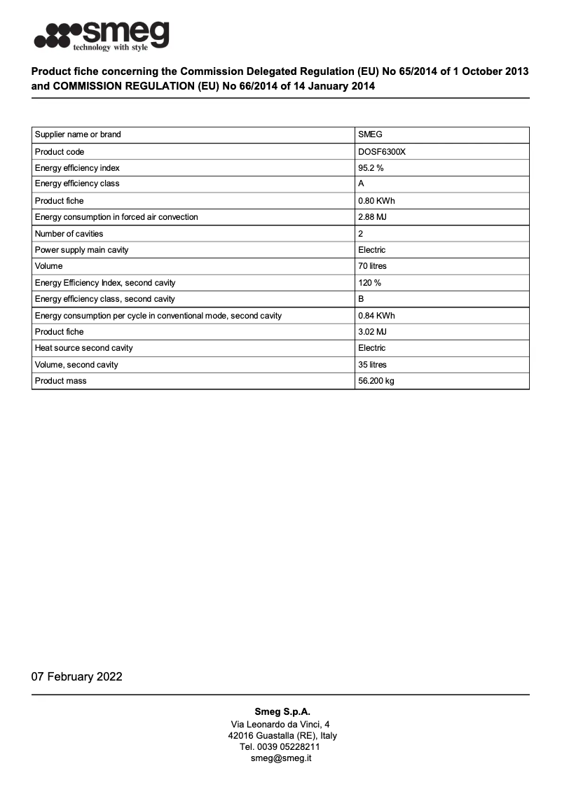 First page image of the manual for DOSF6300X