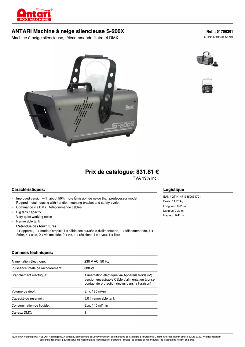 First page image of the manual for S-200X