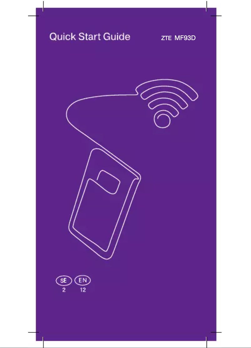 First page image of the manual for MF93D