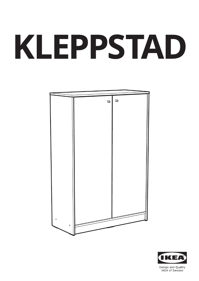 First page image of the manual for KLEPPSTAD 305.216.59