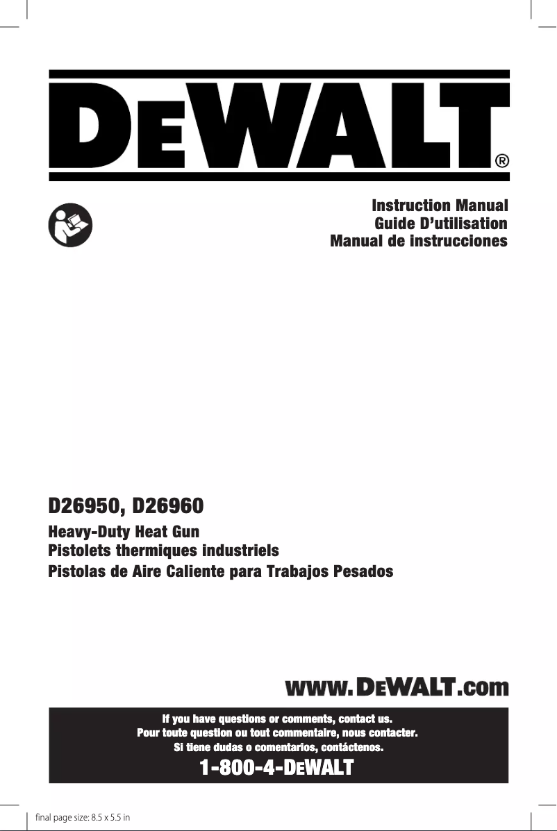 First page image of the manual for D26950