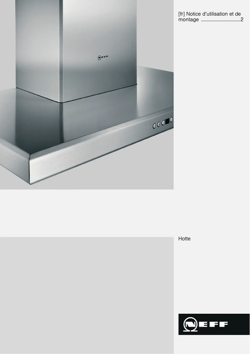 First page image of the manual for D89D55N1