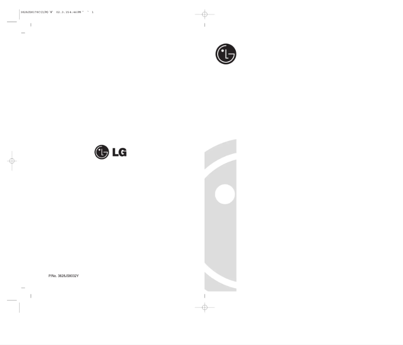 First page image of the manual for GC-389SNQF