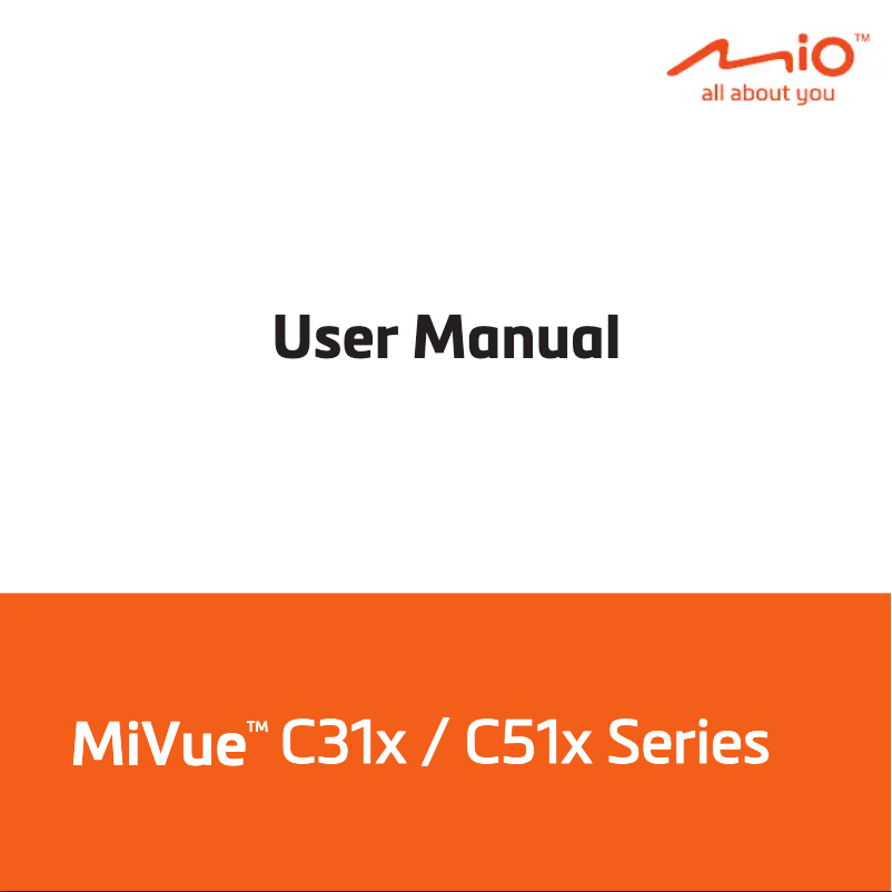 Page 1 of the manual User Manual Mio MiVue C512