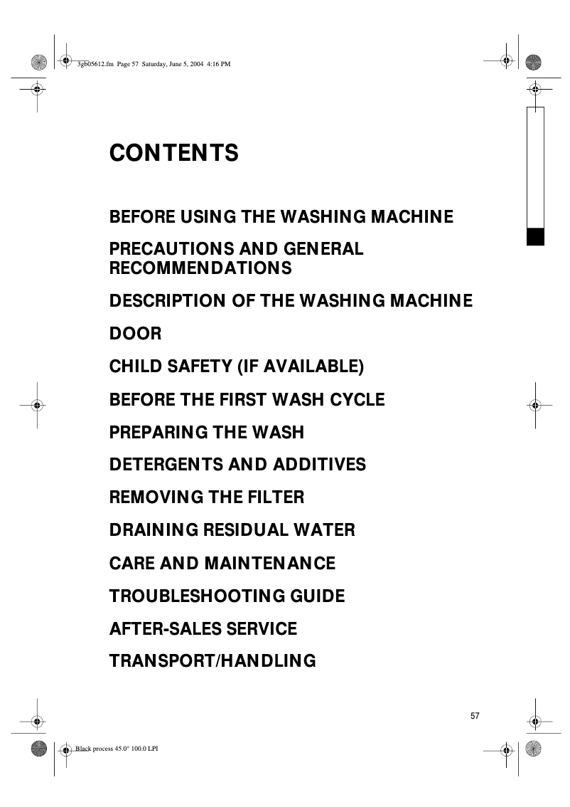 First page image of the manual for AWO 9560