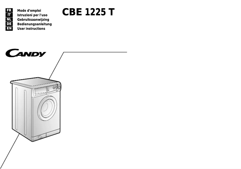 First page image of the manual for LBCBE1225TUK