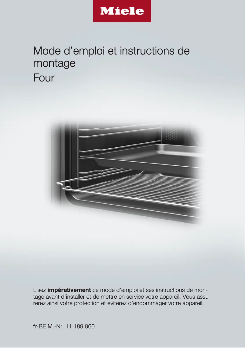 Page 1 of the manual User Manual Miele H2765BP OBSW