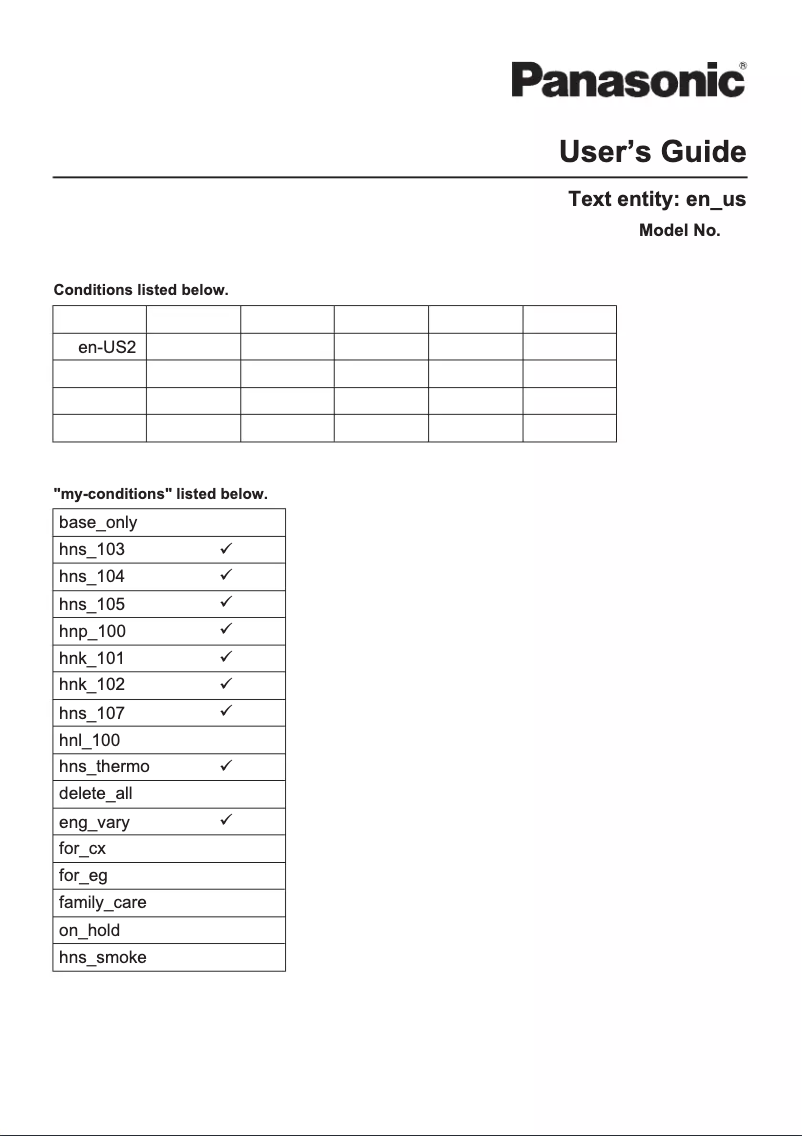 Page 1 of the manual User Manual Panasonic KX-HN6002