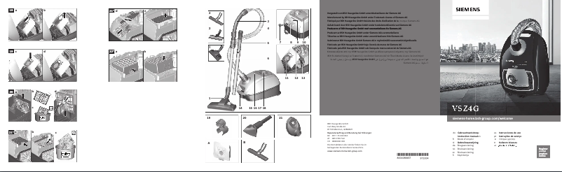 Page 1 of the manual User Manual Siemens VSZ4GMJUBI