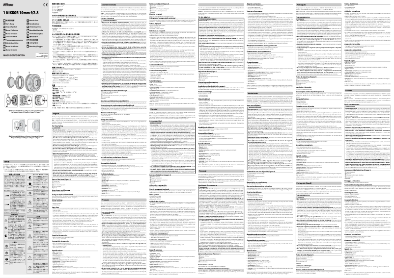 First page image of the manual for 1 10mm f/2.8