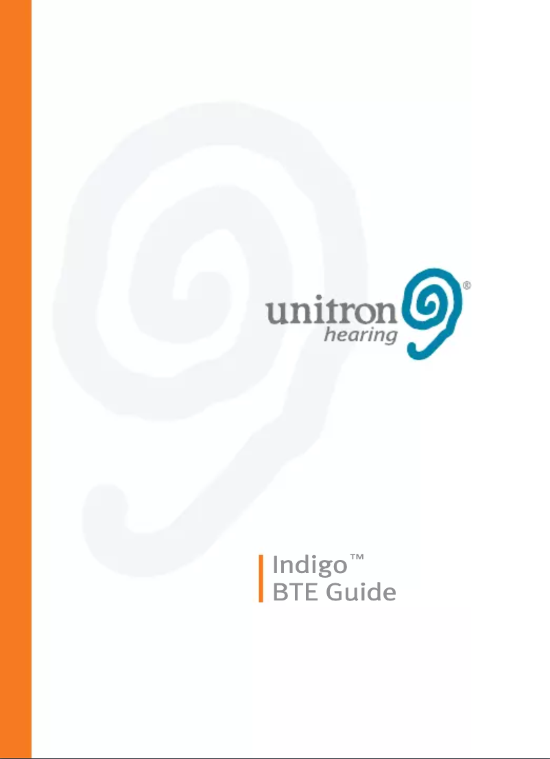 First page image of the manual for Indigo BTE