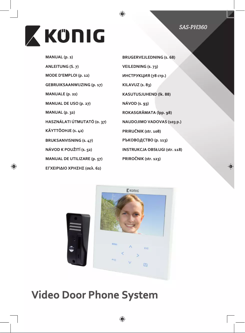 Page 1 of the manual User Manual Konig SAS-PH360