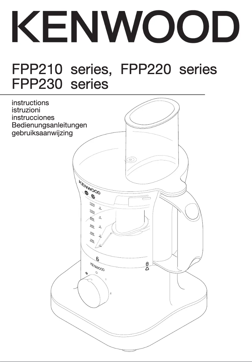 First page image of the manual for FPP220