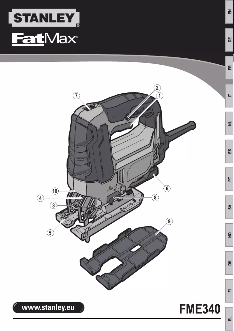 Page 1 of the manual User Manual Stanley FatMax FME340 