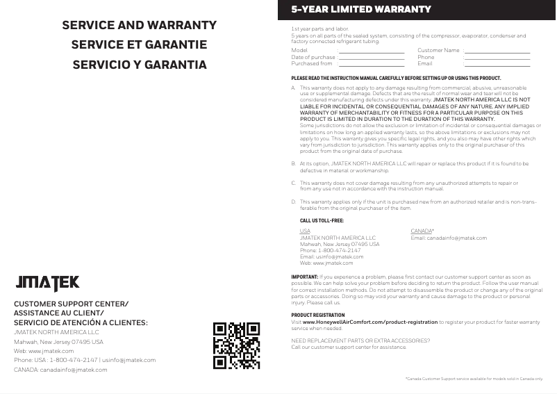 First page image of the manual for DH70