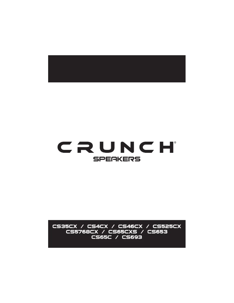 Page 1 of the manual User Manual Crunch CS525CX