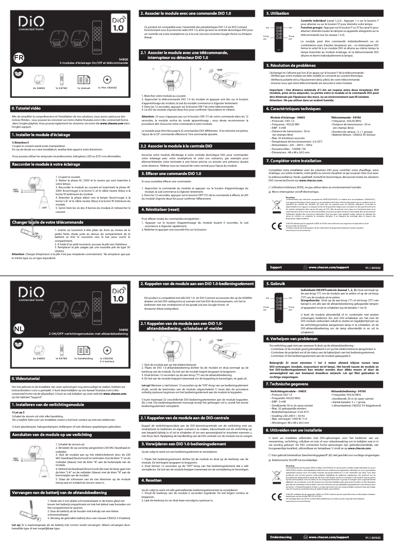 First page image of the manual for 54856