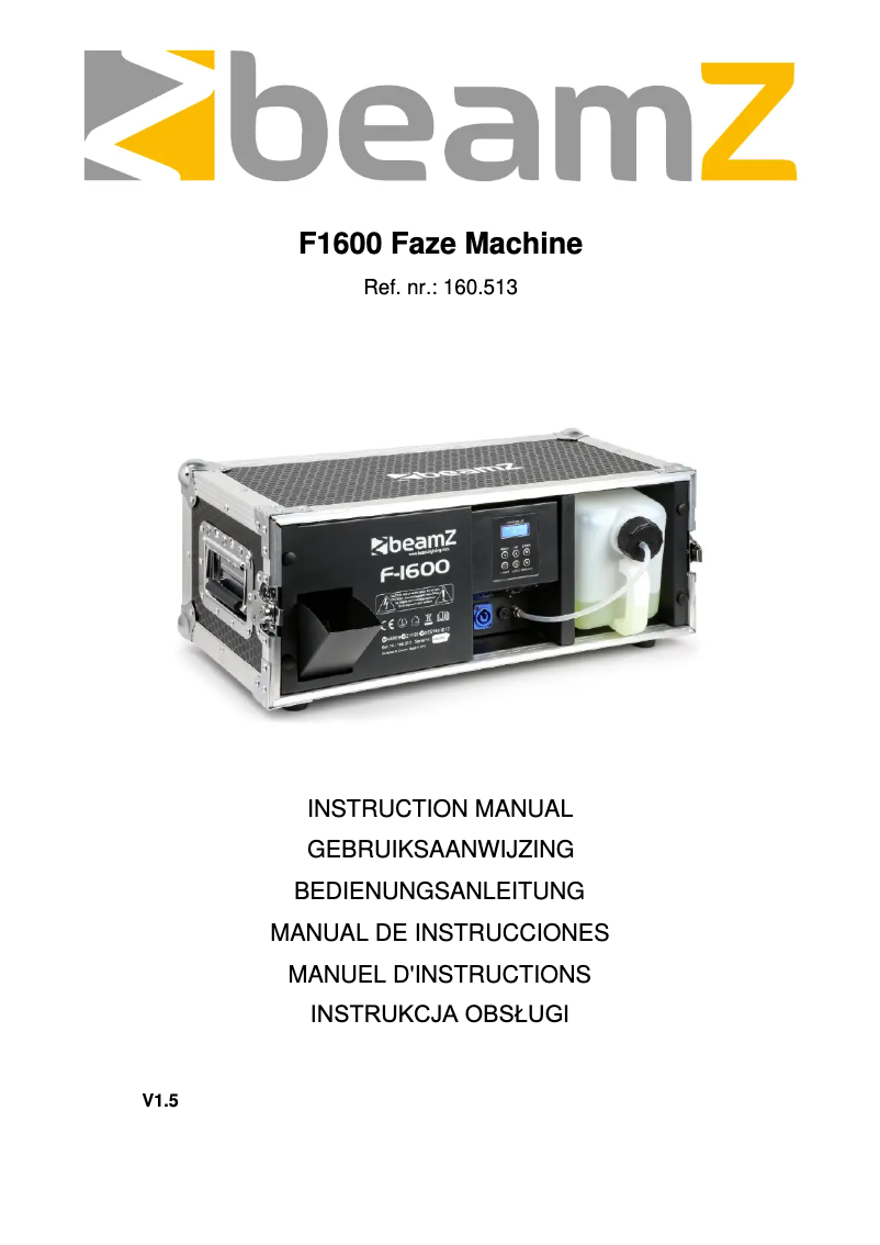 First page image of the manual for F1600