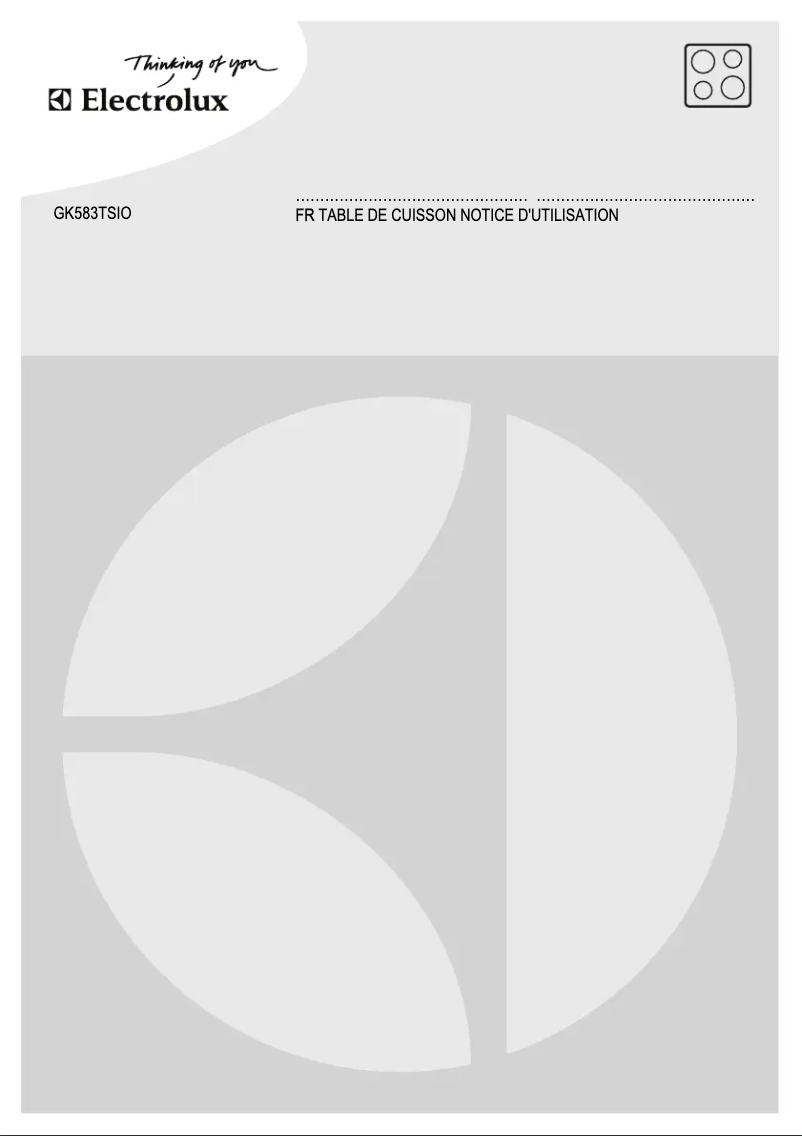 First page image of the manual for GK583TSIO