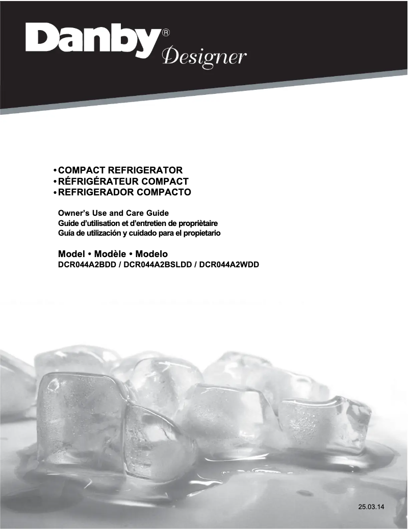 First page image of the manual for DCR044A2BDD