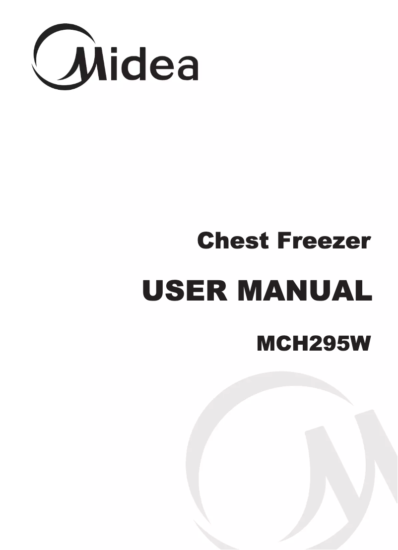 First page image of the manual for MCH295W