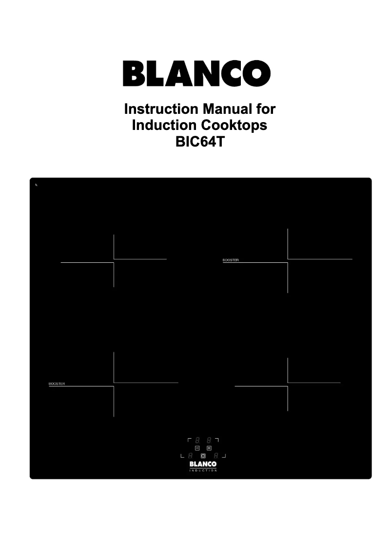 Page 1 of the manual User Manual BLANCO BIC64T