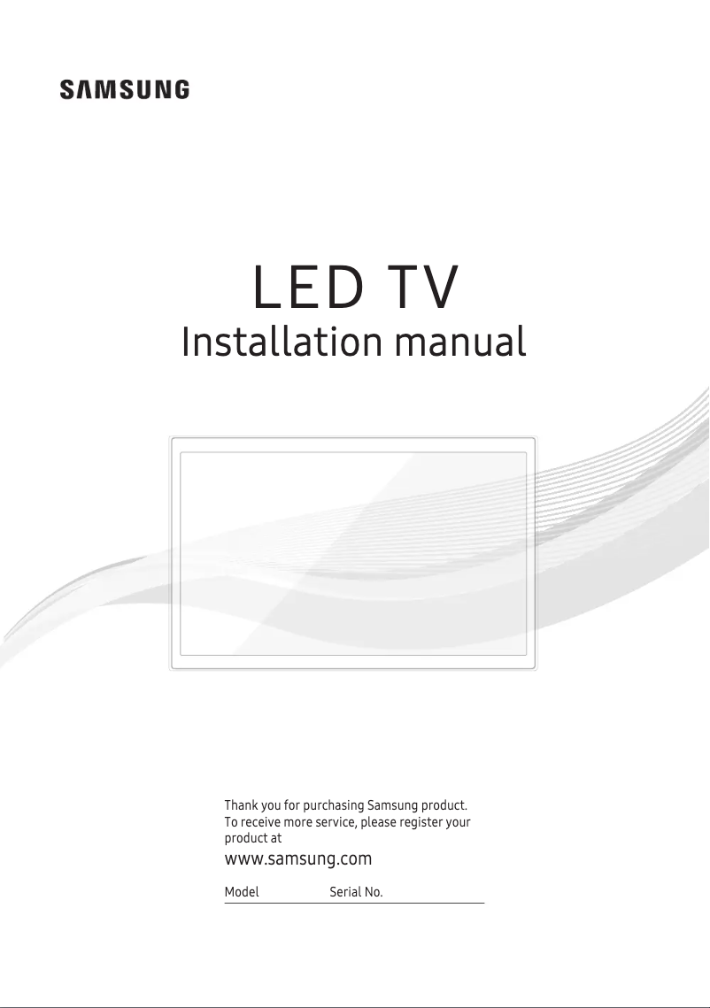 Page 1 of the manual User Manual Samsung HG40NJ477MFXZA