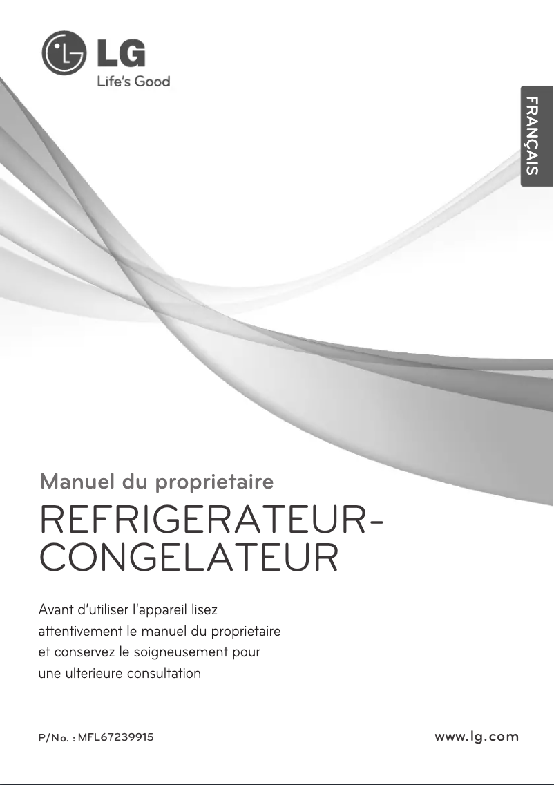 First page image of the manual for GR-B702GQC