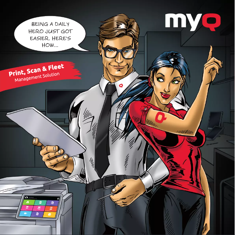 Page 1 of the manual Brochure Kyocera MyQ